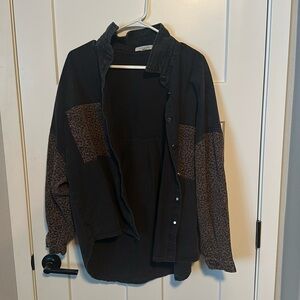 12th Tribe Cheetah Shacket